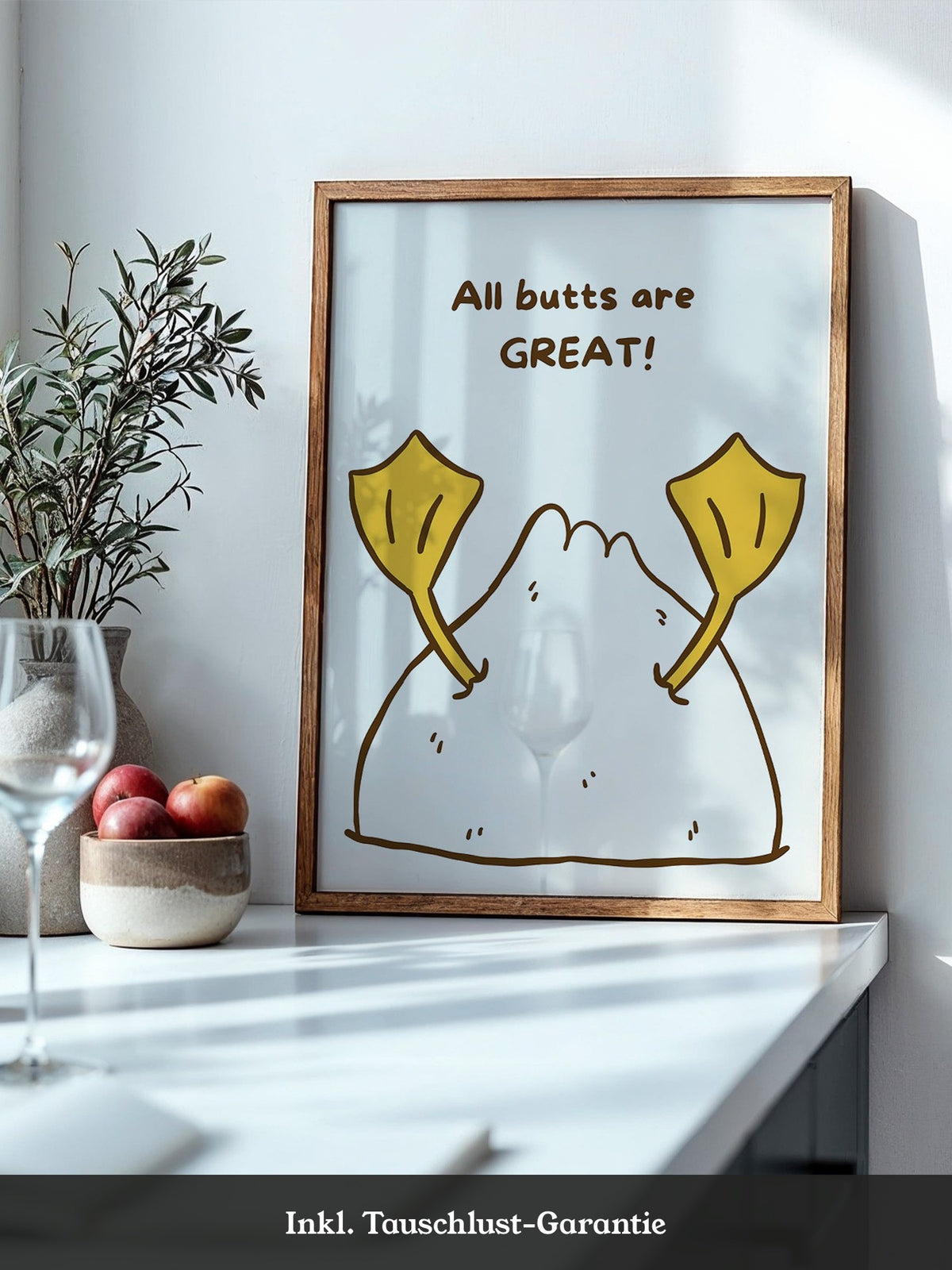 Entenfüße Humorvoll Illustration