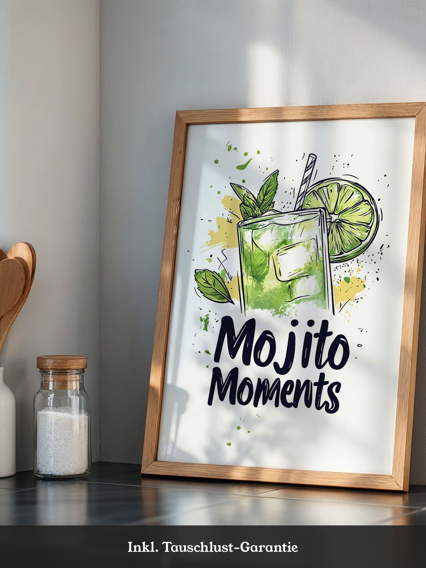 Mojito Glas Aquarellspritzer