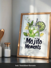 Mojito Glas Aquarellspritzer