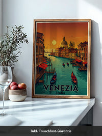 Venedig Sonnenuntergang Retrofarben