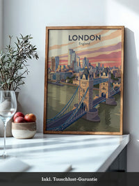 London Skyline Pastellfarben