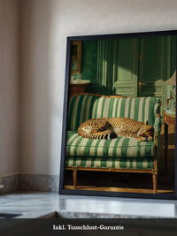 Gepard Sofa grün gestreift