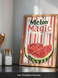 Melone Streifen Retro