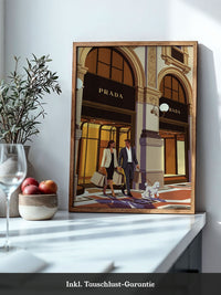 Luxus Shopping Illustration