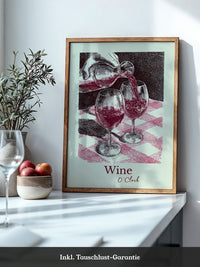 Weingläser Retro-Stil Rot
