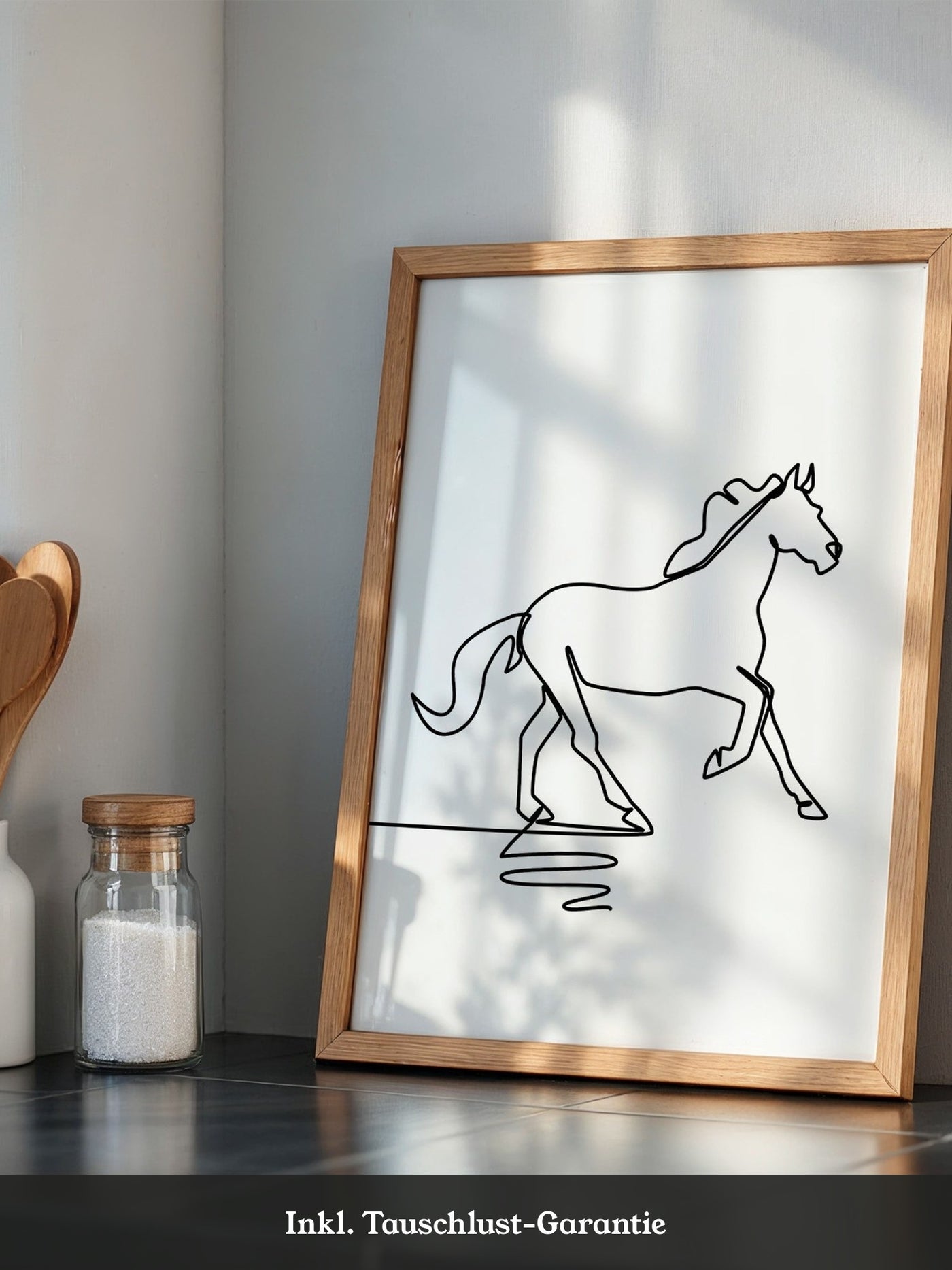 Pferd Kontur minimalistisch