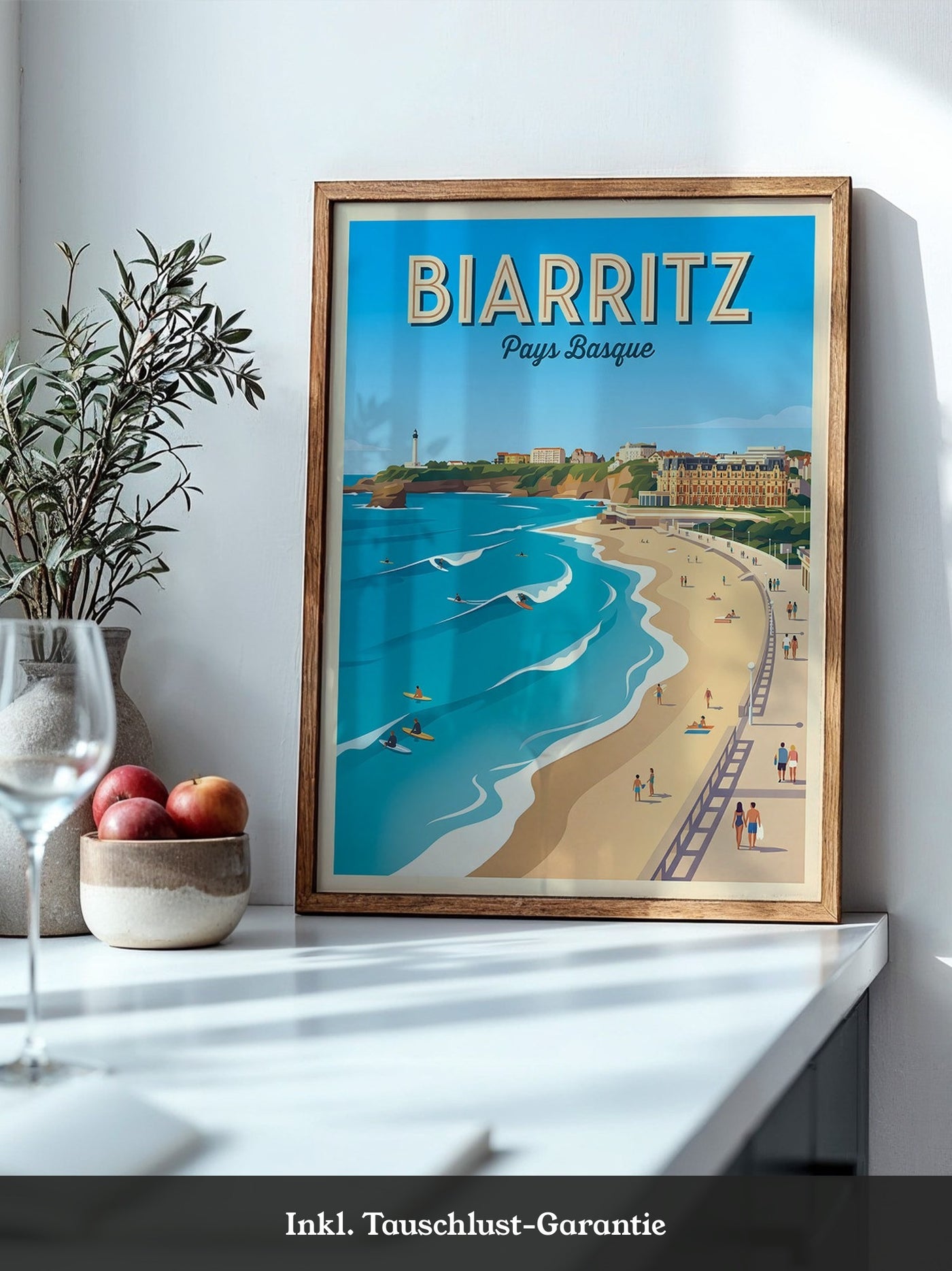 Biarritz Strand Retro Look