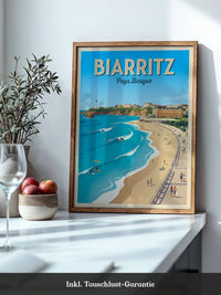 Biarritz Strand Retro Look