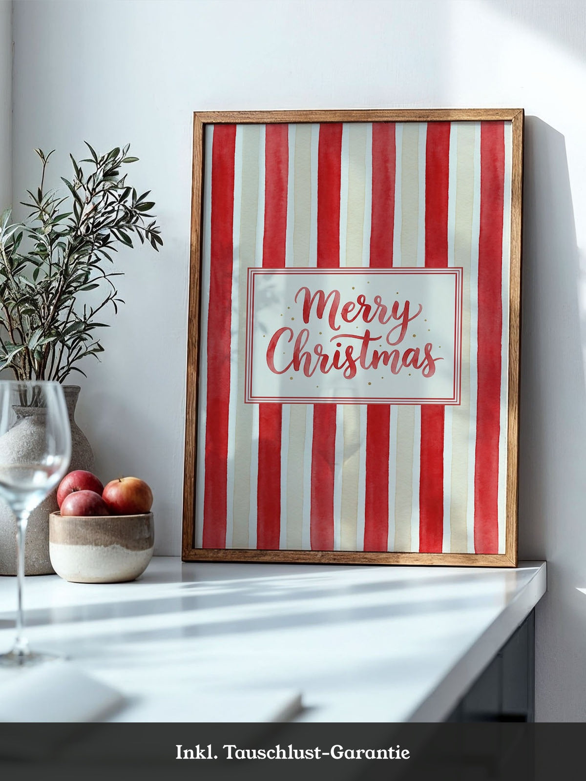 Streifen Weihnachtsfreude