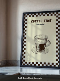 Kaffeetasse Zeichnung Retro-Stil