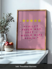 Toilettenpapier Humor Rosa