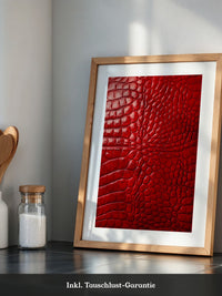 Rotes Krokodilmusterstrukturell