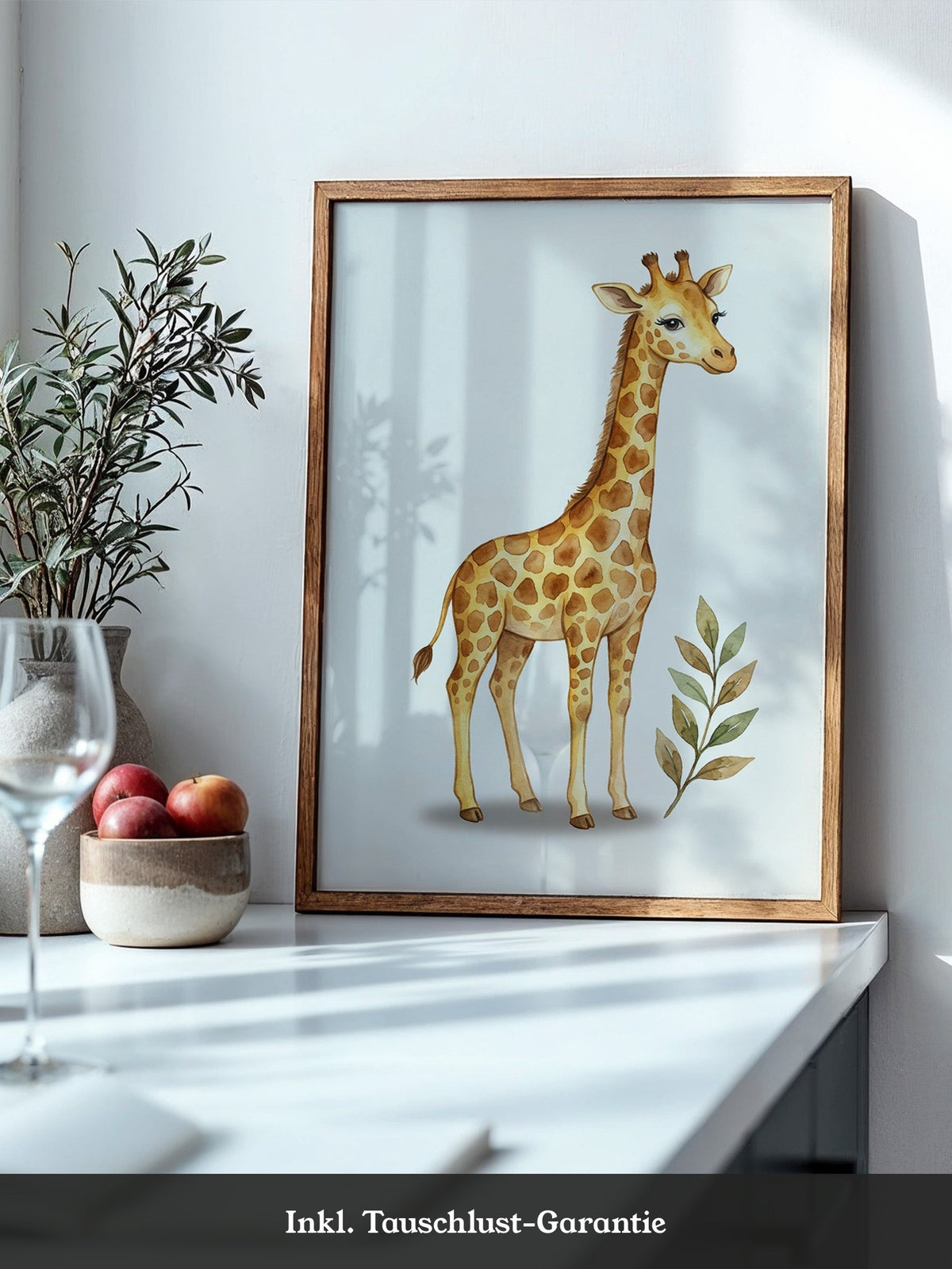 Giraffe im Aquarell-Stil
