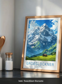 Großglockner Alpenlandschaft Malerei