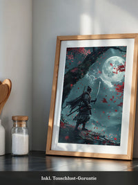 Samurai Mondlicht Ahornblätter
