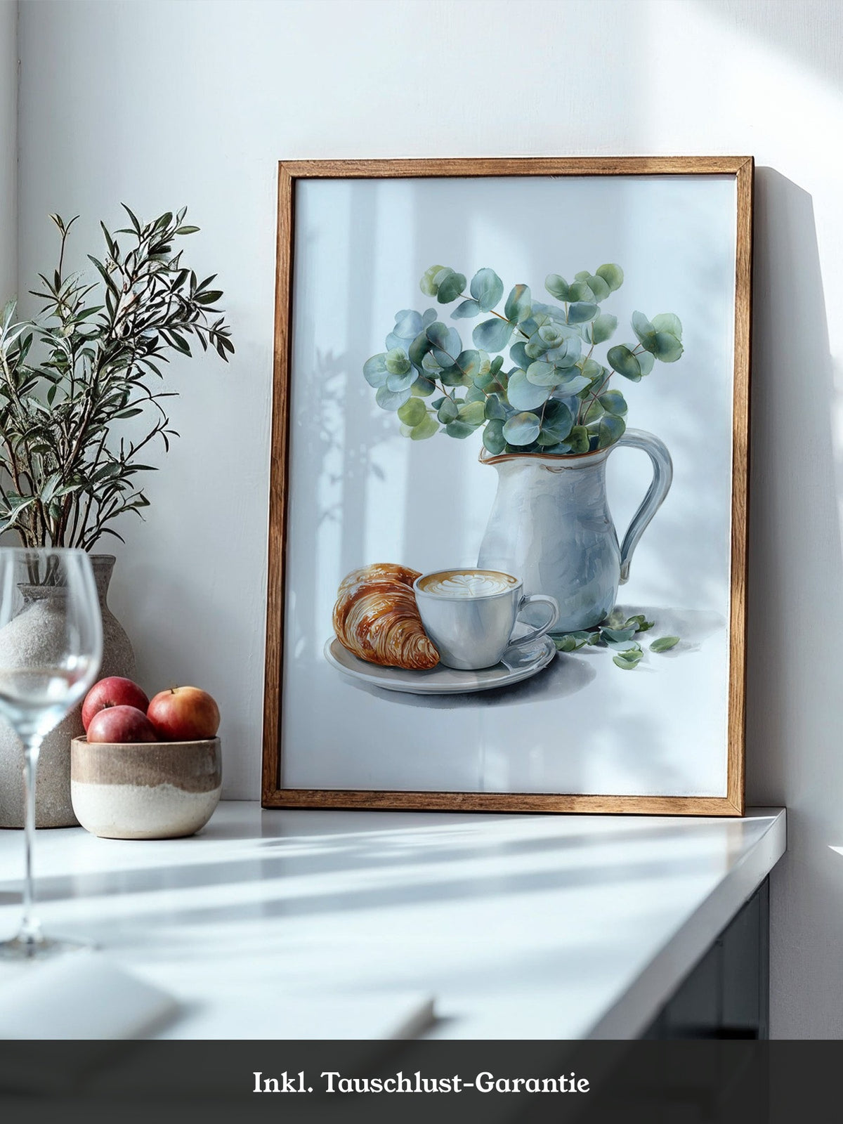 Eukalyptus Krug Kaffee Croissant