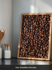 Kaffeebohnen Nahaufnahme