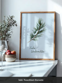 Tannenzweig Schnee Aquarell