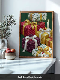 Weihnachtsgeschenke Gold Rot