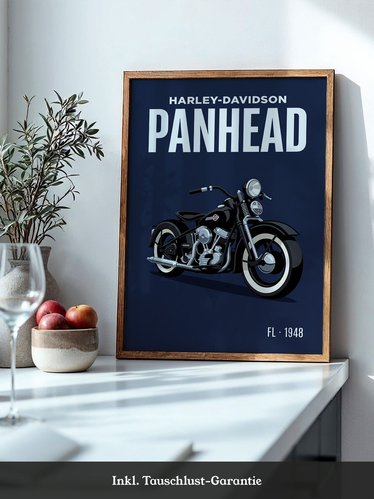 Motorrad Vintage Stil Schwarz