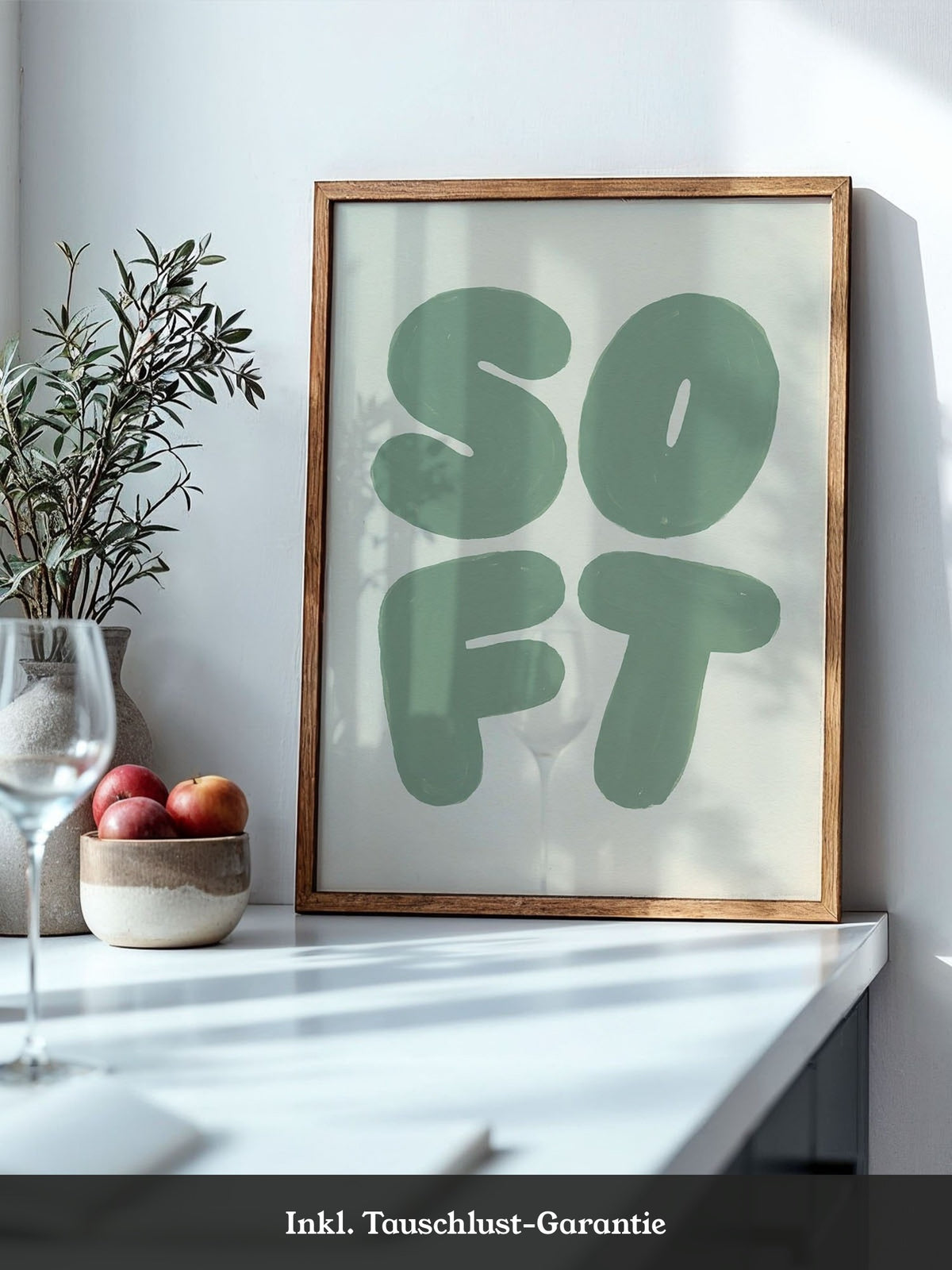 Zahlen Mintgrün Poster