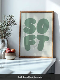 Zahlen Mintgrün Poster