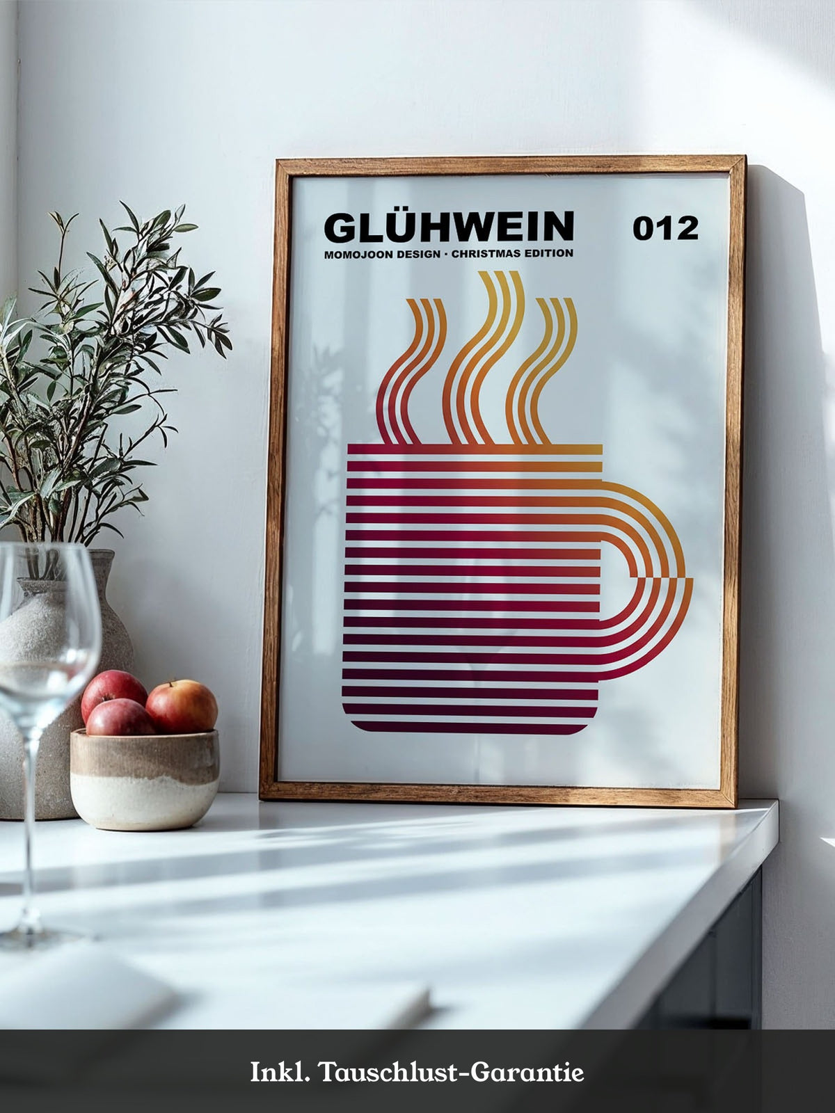 Glühwein Abstrakte Linie