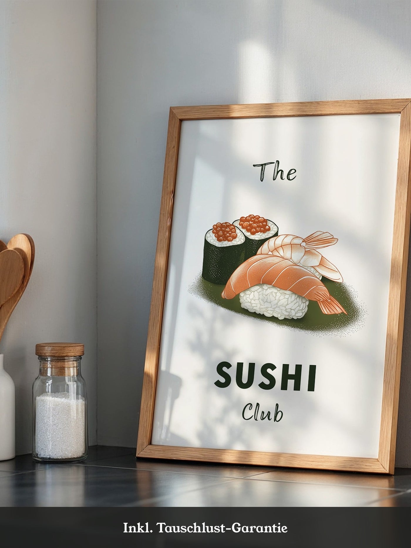 Sushi Komposition Retro Look
