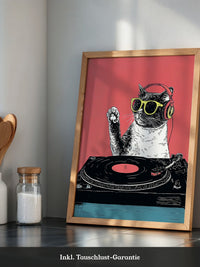 DJ Katze Popart retro