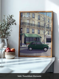 Pariser Oldtimer Grün Illustration