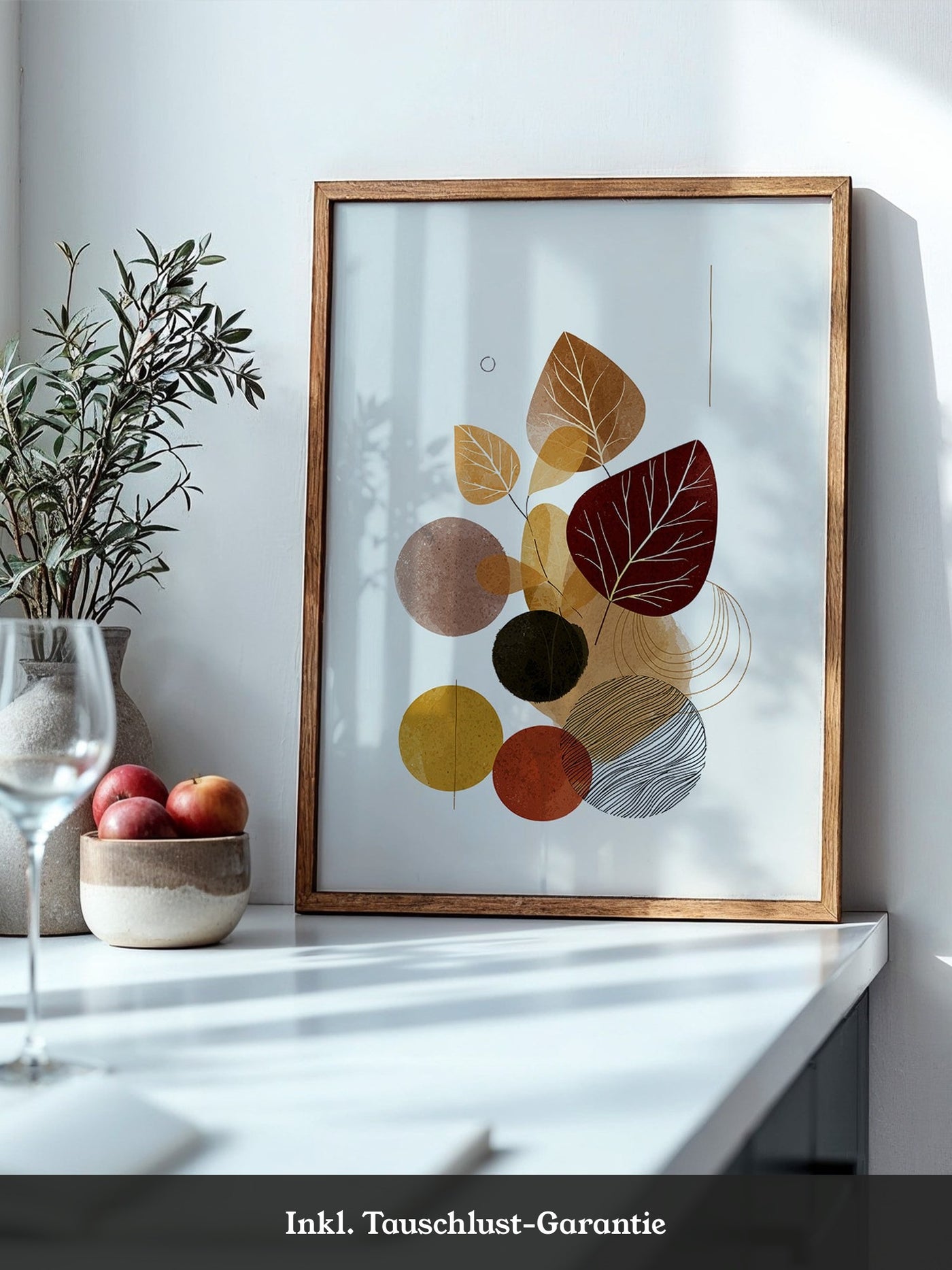 Herbstliche Blätter Geometrie