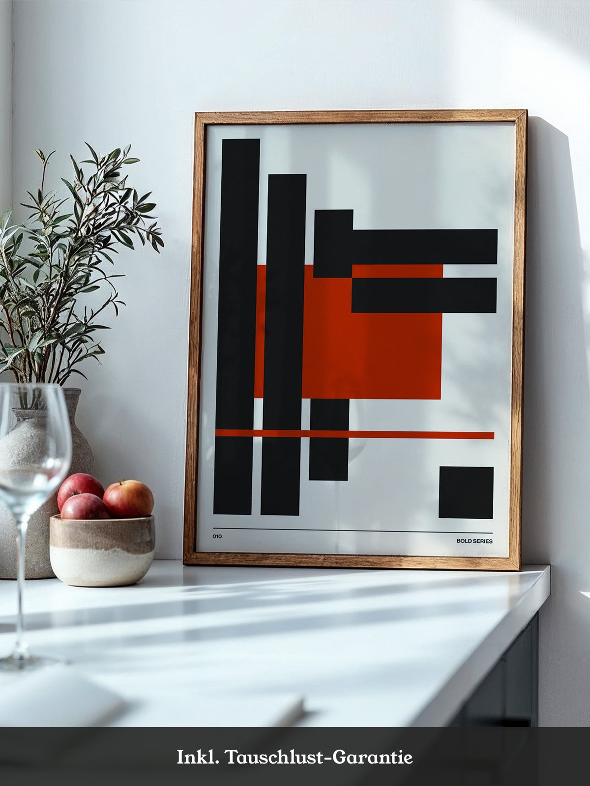 Rote Rechtecke Abstrakt Design