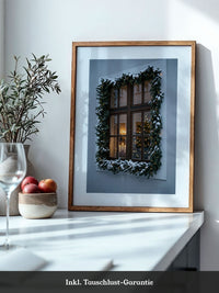 Festliches Fenster Schnee
