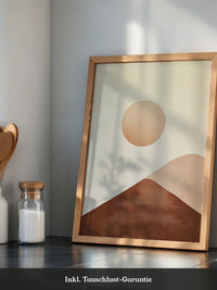Minimalistische Landschaft Sonnenaufgang