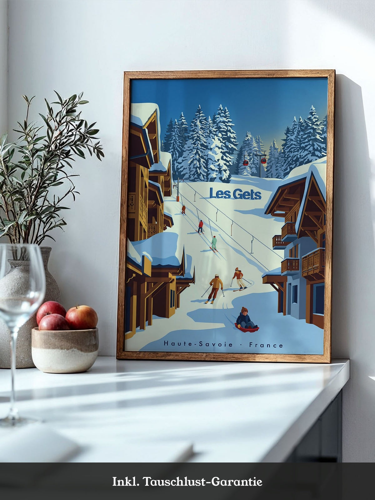Winterliche Skiszene