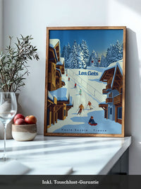 Winterliche Skiszene