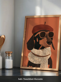 Dackel Sonnenbrille Retrolook