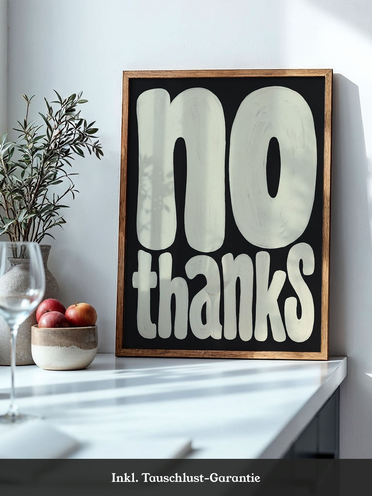 100 Thanks Wandbild