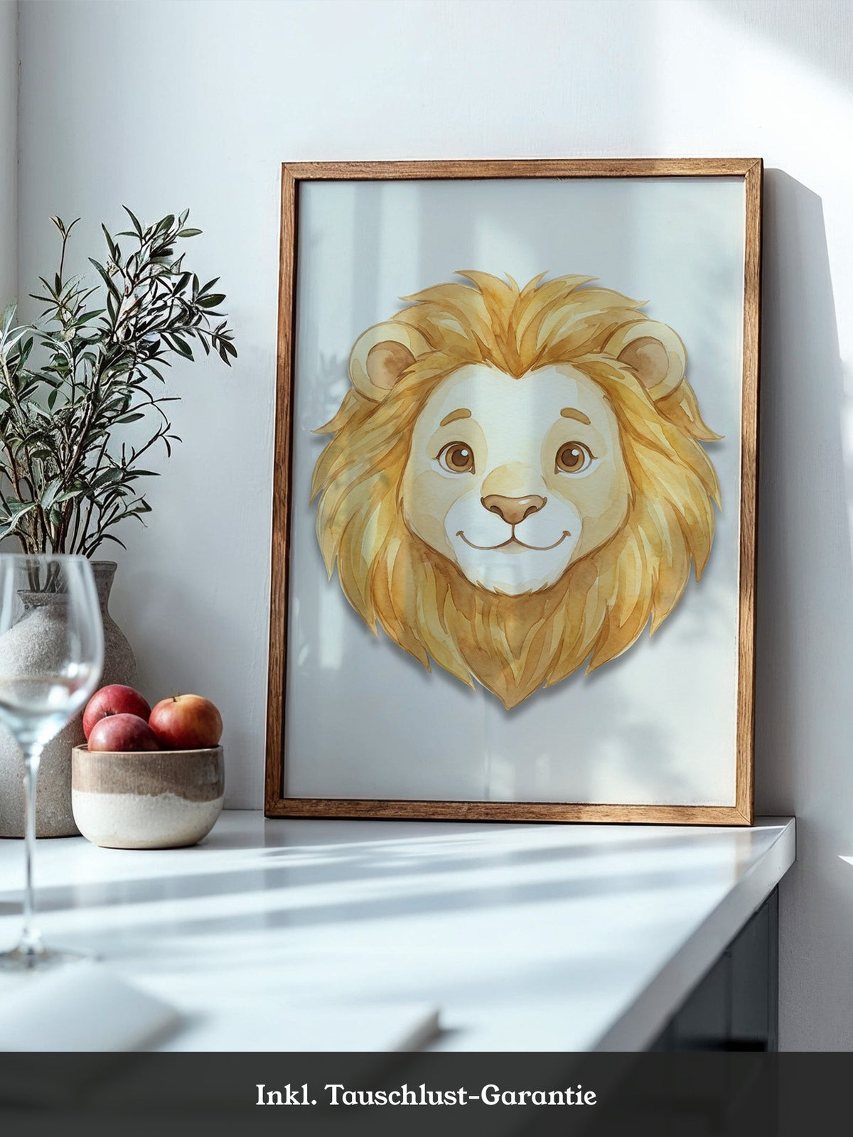 Niedlicher Löwe Aquarell