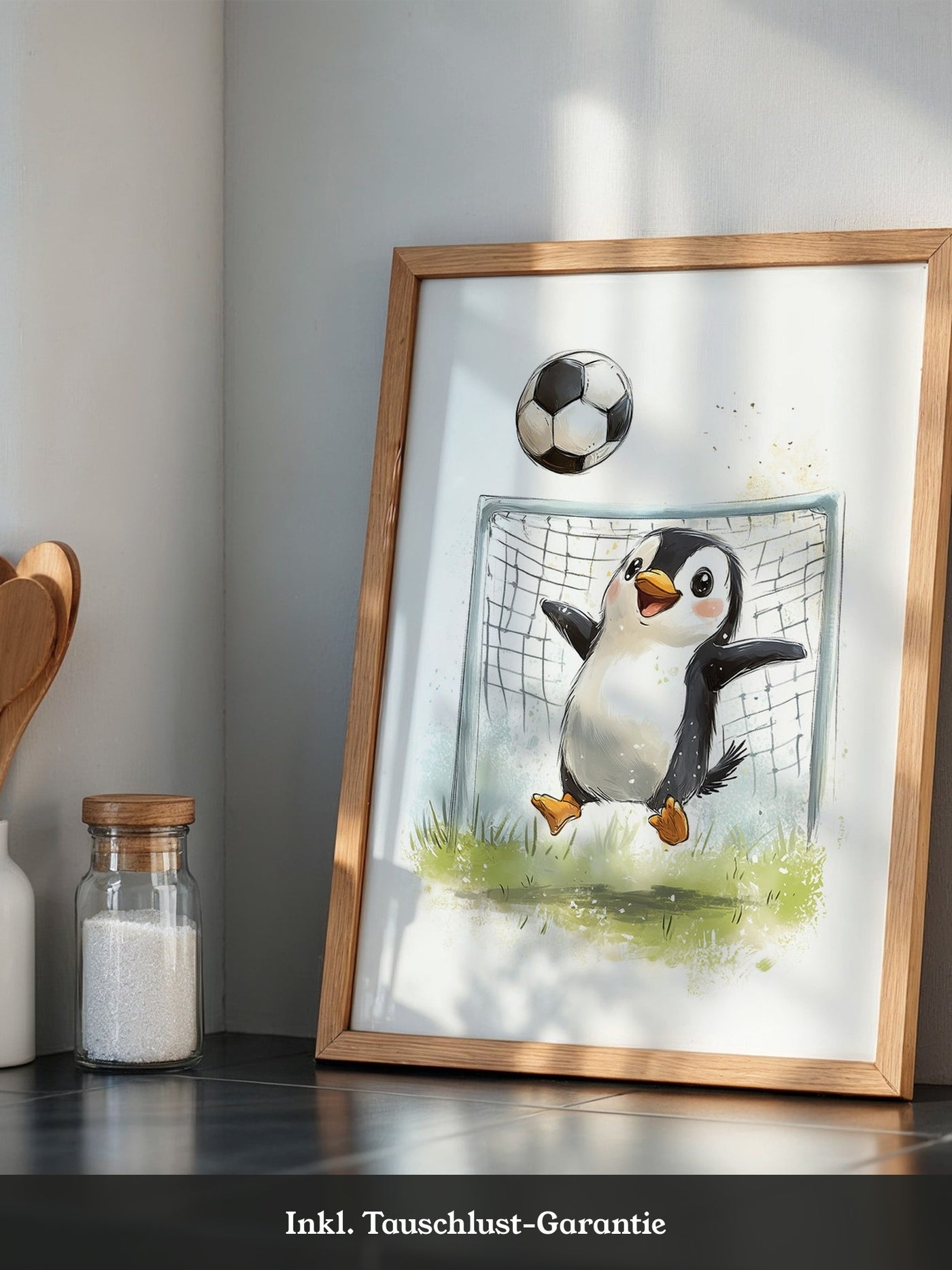 Pinguin Fußball Freude