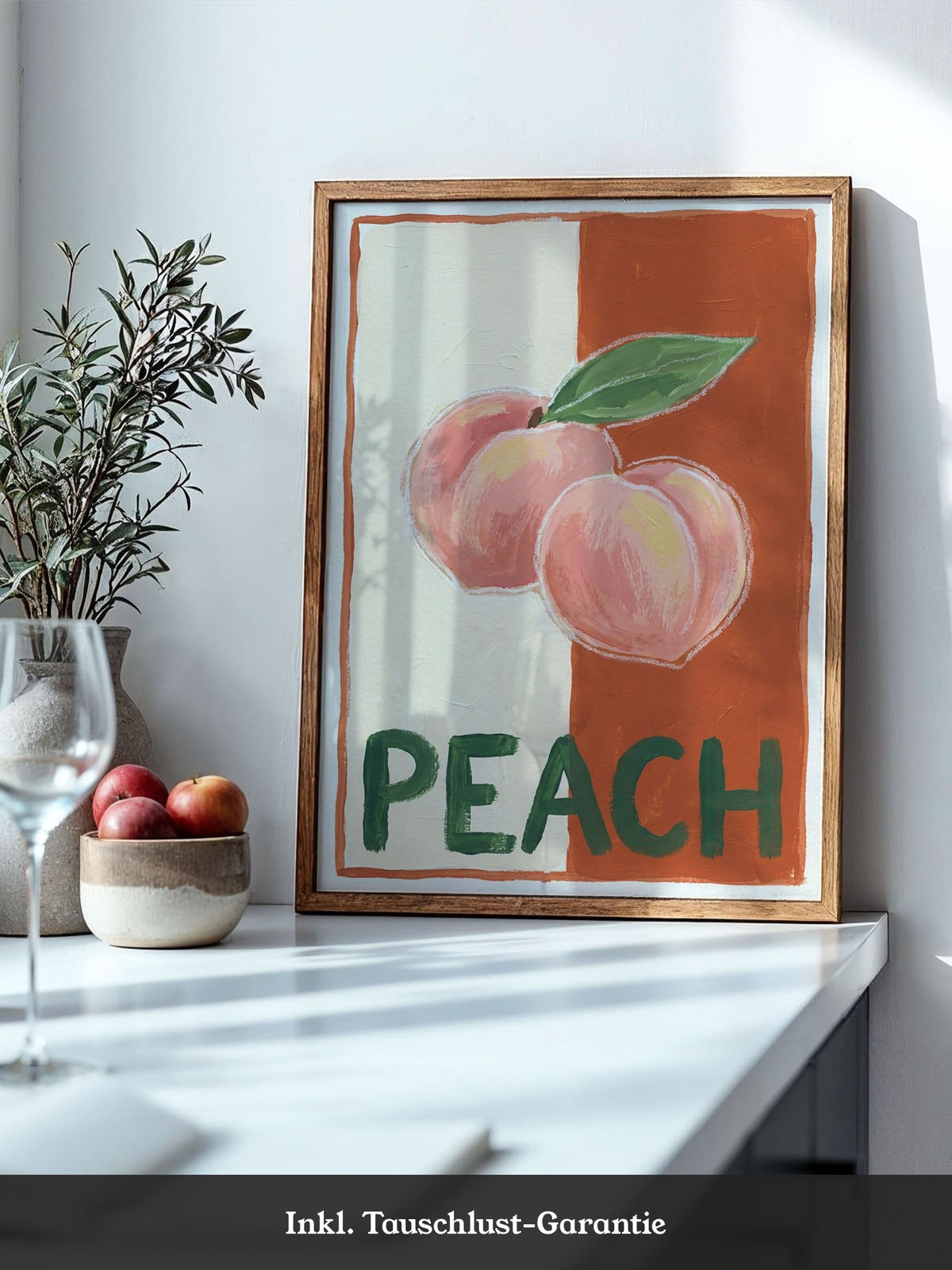 Peach Illustration Retro
