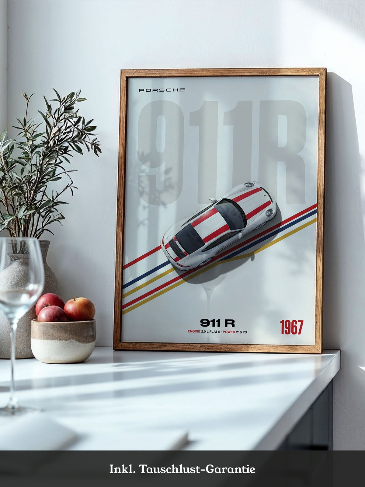 Retro Sportwagen Draufsicht