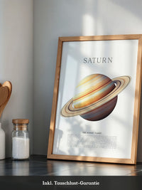 Saturn Ringe Illustration Pastell