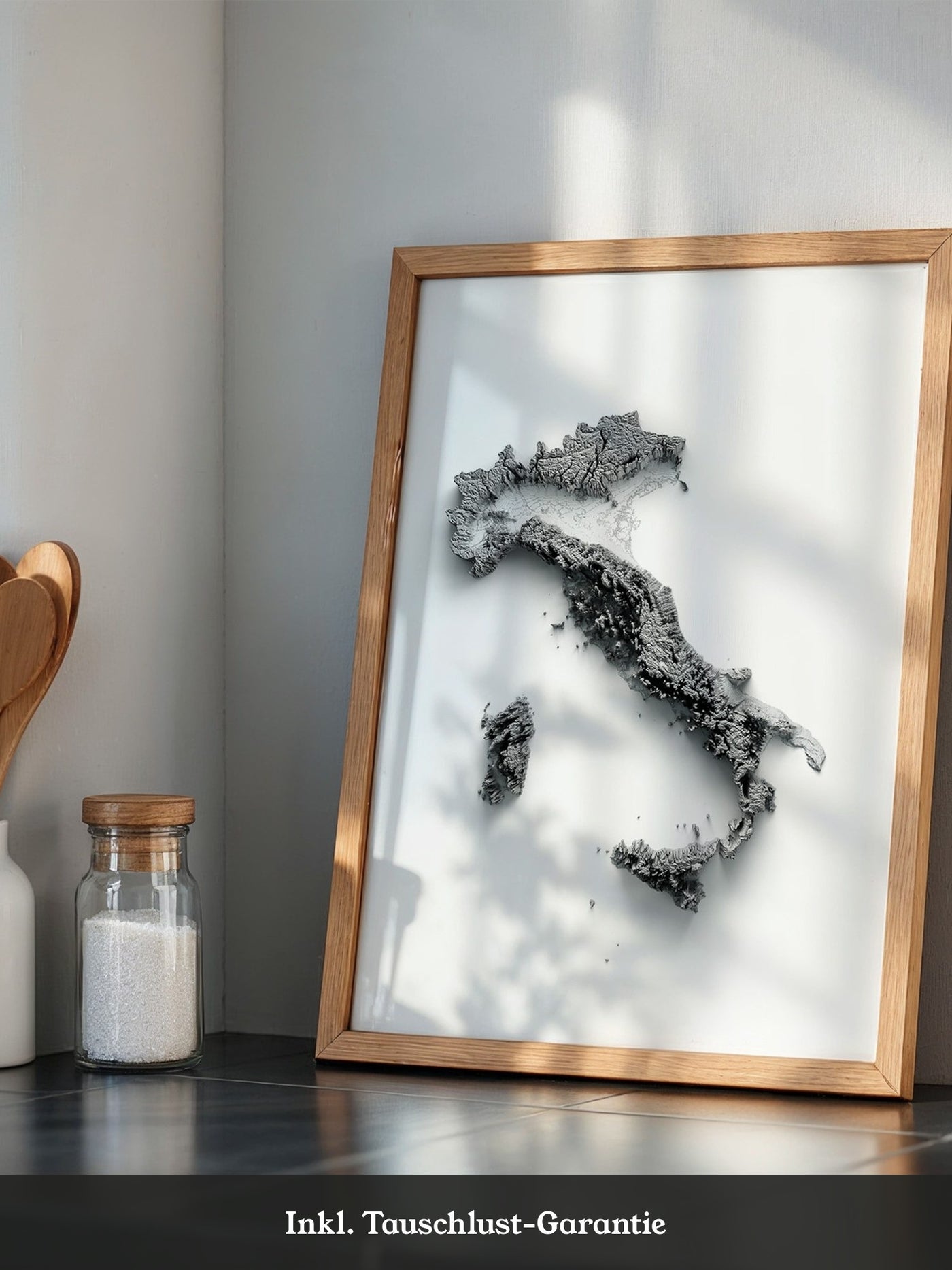 Italien 3D-Landschaft minimalistisch