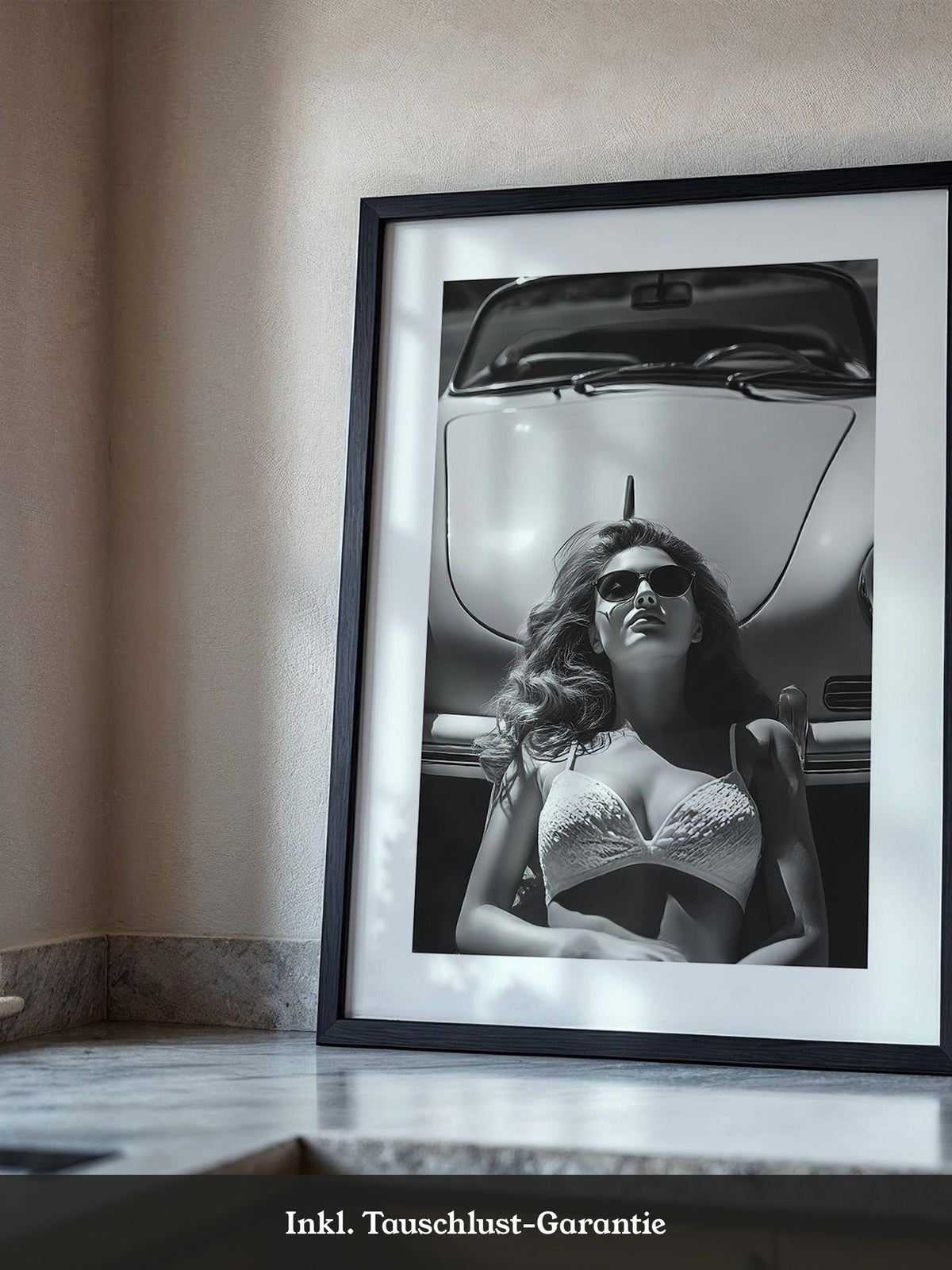 Porsche Frau Sonnenbrille S/W