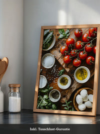 Tomaten Kräuter Holzoptik