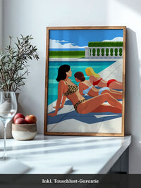 Poolside Retro Illustration
