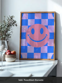 Smiley Muster Pastellfarben