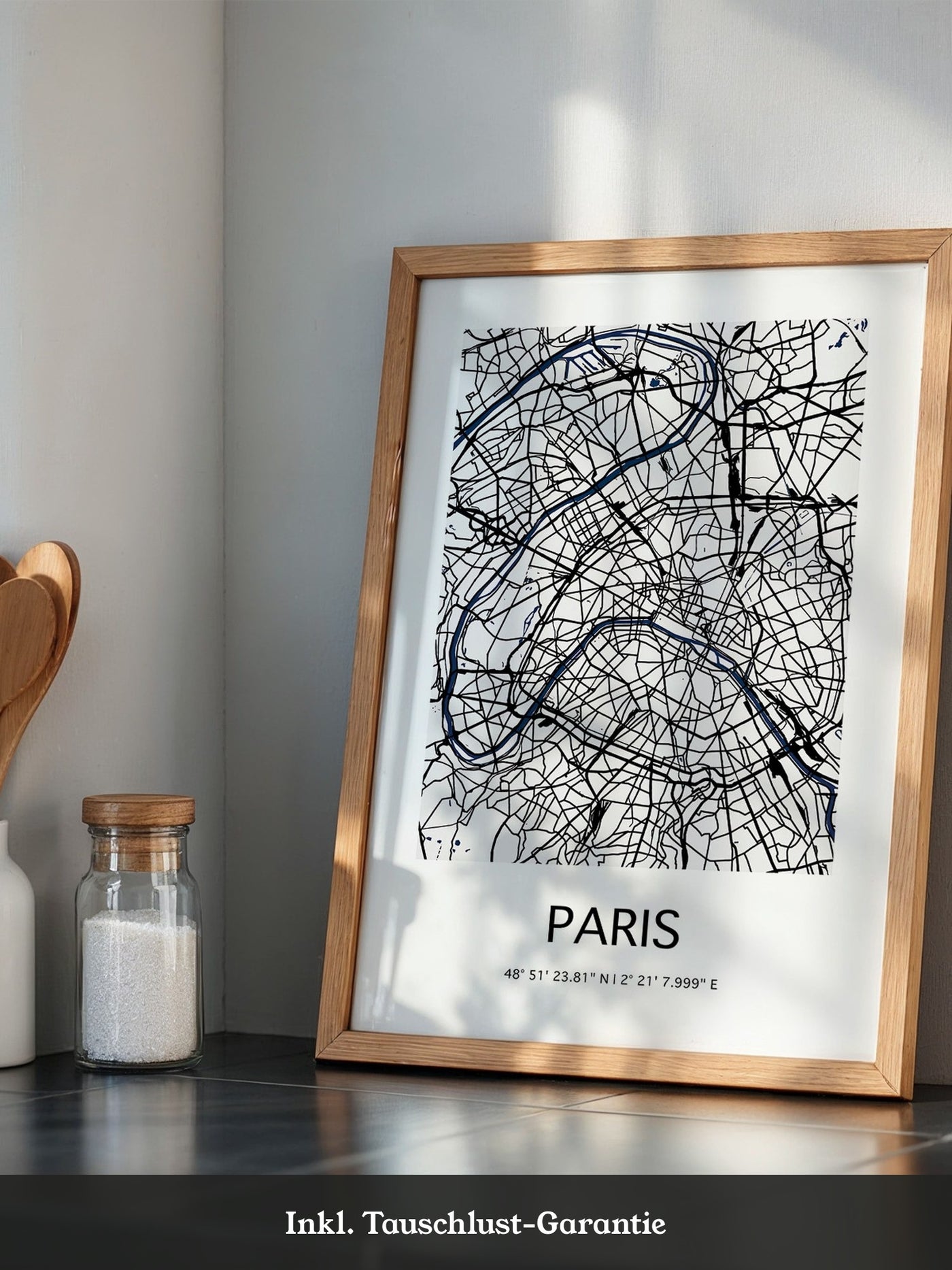 Paris Karte minimalistisch