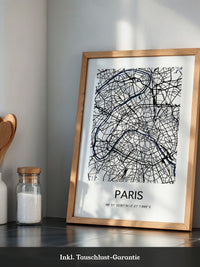 Paris Karte minimalistisch